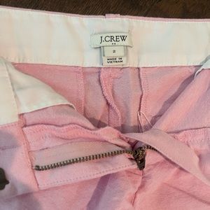 J Crew size 2 - pink linen shorts